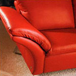 imagen de un sillon rojo